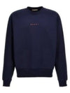 Mini Logo Organic Cotton Sweatshirt Navy - MARNI - BALAAN 2