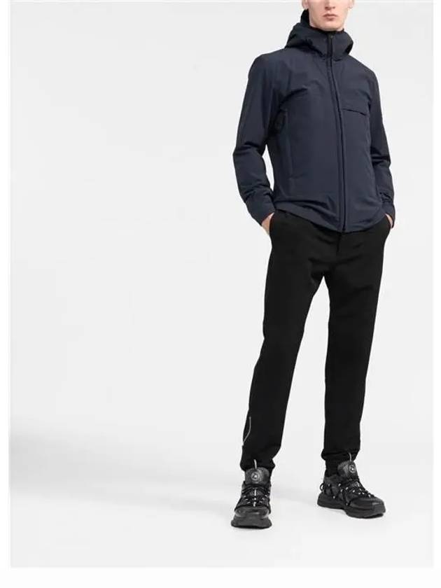 Men's Soft Shell Pure Insulation Technology Primaloft Hooded Jacket Navy - STONE ISLAND - BALAAN 5