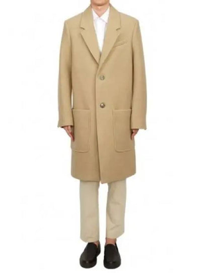 Two Button Wool Single Coat Champagne - AMI - BALAAN 2