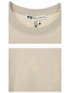 Classic Back Logo Cotton Short Sleeve T-Shirt Ecru - Y-3 - BALAAN 7