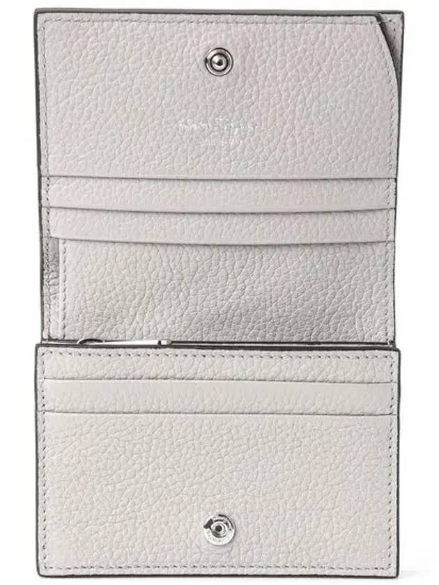 Gancini Logo Half Wallet Beige - SALVATORE FERRAGAMO - BALAAN 5