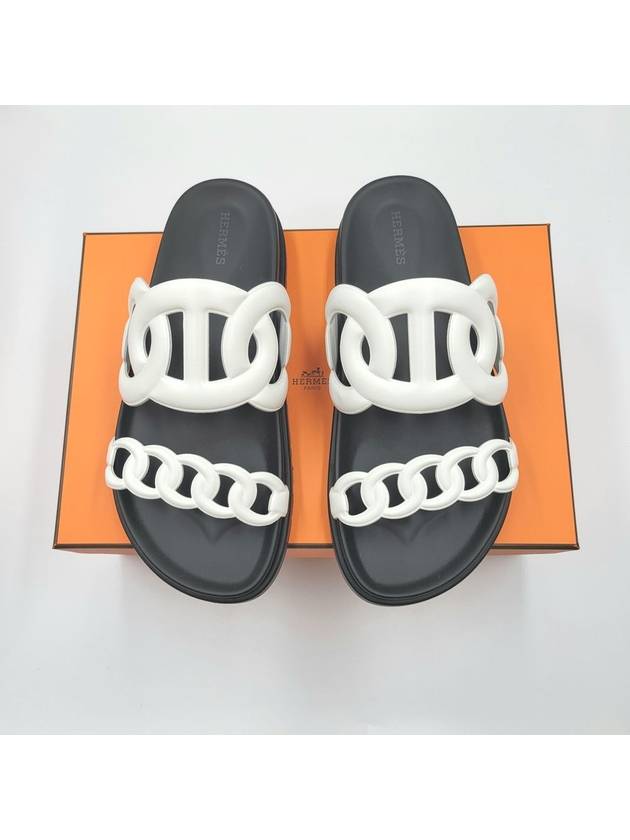 Extra Leather Sandals White - HERMES - BALAAN 2