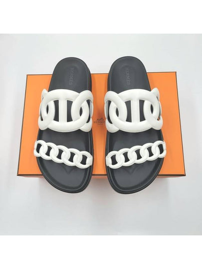 Extra Leather Sandals White - HERMES - BALAAN 2