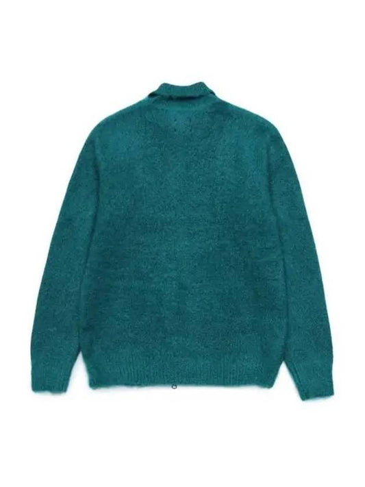 Men's Zipper Mohair Cardigan Emerald Green NS283 B Emerald - NEEDLES - BALAAN 2