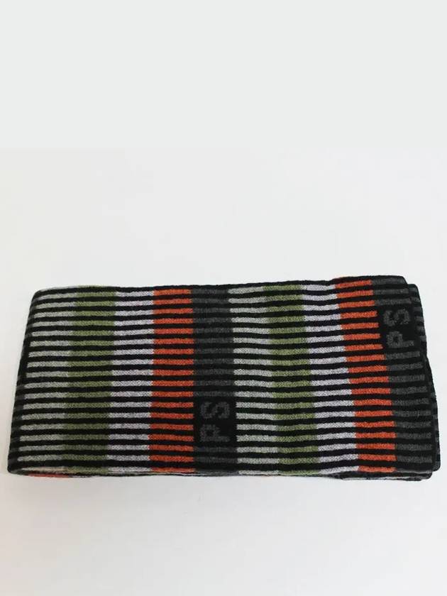 Striped PS Logo Wool Muffler - PAUL SMITH - BALAAN 3