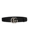 Maxi GG Marmont Logo Belt Black - GUCCI - BALAAN 1
