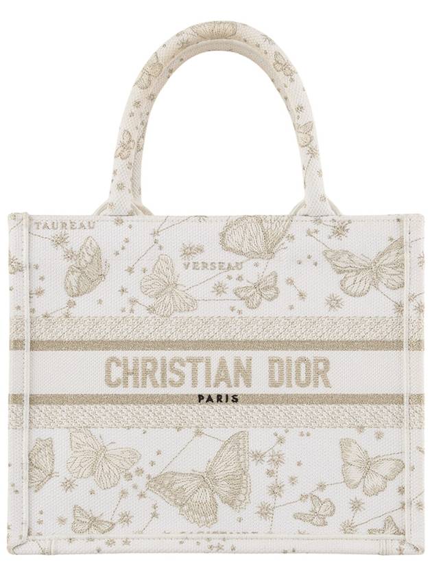 M1265ZESU Gold Embroidery Butterfly Zodiac Book Tote Small Department Store Invoice 34170K - DIOR - BALAAN 1