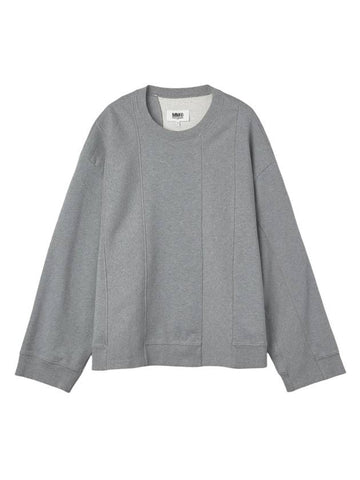 Band Sweatshirt Melange Grey - MAISON MARGIELA - BALAAN 1