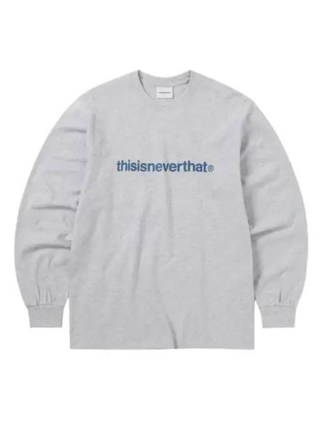 T logo long sleeve shirt heather gray - THISISNEVERTHAT - BALAAN 1