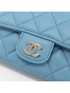 Classic caviar sunglasses case chain mini bag light blue AP2044 - CHANEL - BALAAN 3