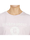 University Print Short Sleeve T-Shirt Pink - GOLDEN GOOSE - BALAAN 9