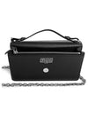 Logo Stitching Large Leather Chain Long Wallet Black - MAISON MARGIELA - BALAAN 3