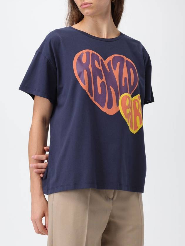 T-shirt Kenzo in cotone con stampa Heart Kenzo - KENZO - BALAAN 5