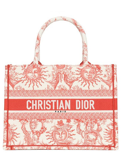 Dioriviera Book Medium Tote Bag Coral - DIOR - BALAAN 2