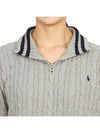 Kids half zip up knit 323868894013 GRAY Adult wearable - POLO RALPH LAUREN - BALAAN 8