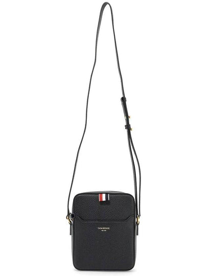 4 Bar Vertical Leather Camera Cross Bag Black - THOM BROWNE - BALAAN 2