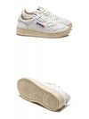 Medalist Goatskin Low Top Sneakers White - AUTRY - BALAAN 6