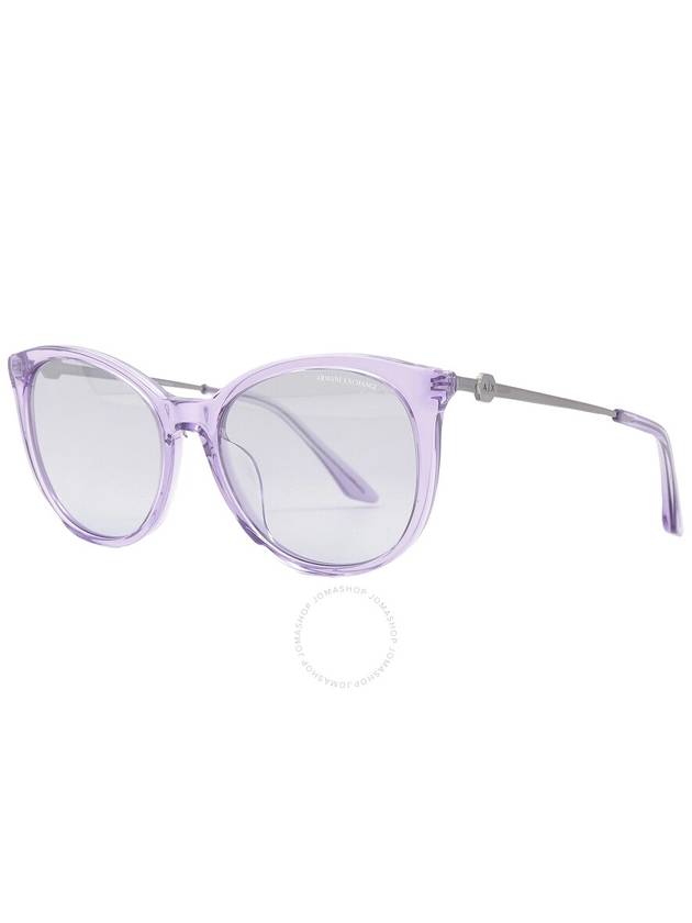 Armani Exchange Violet MIrror Silver Gradient Cat Eye Ladies Sunglasses AX4140SF 82367P 56 - ARMANI EXCHANGE - BALAAN 3