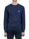 Fox Head Patch Regular Sweatshirt Midnight Blue - MAISON KITSUNE - BALAAN 3