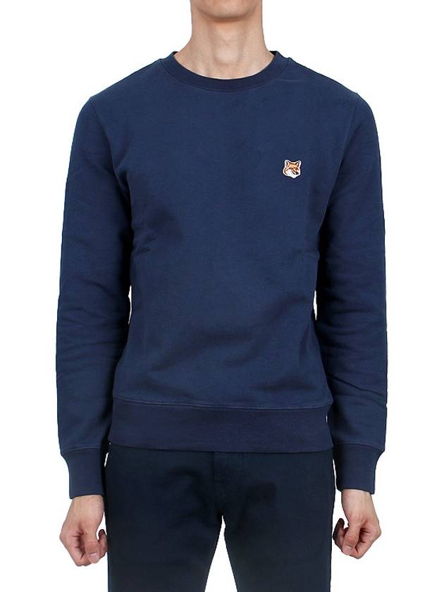 Fox Head Patch Regular Sweatshirt Midnight Blue - MAISON KITSUNE - BALAAN 2