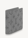 Monogram Shadow Multiple Half Wallet Grey - LOUIS VUITTON - BALAAN 3