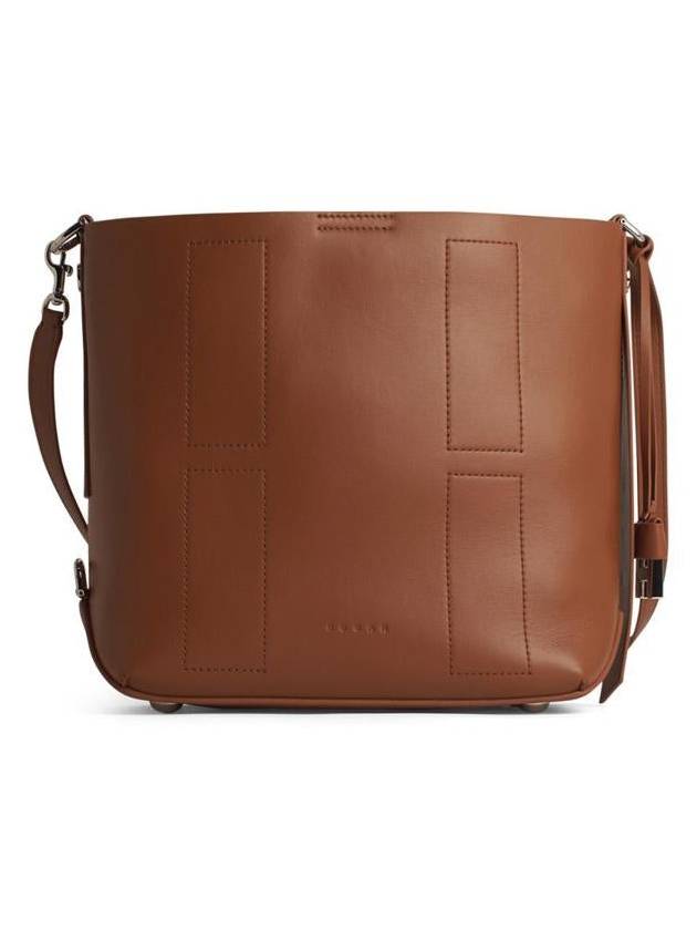 Hogan 'H01' Brown Leather Crossbody Bag - HOGAN - BALAAN 1