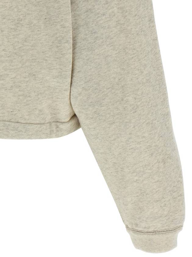 Margo Logo Crop Sweatshirt Ecru - ISABEL MARANT ETOILE - BALAAN 5