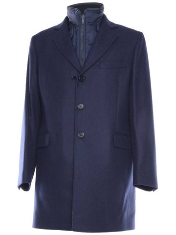 Fay Single-Breasted Coat - FAY - BALAAN 1