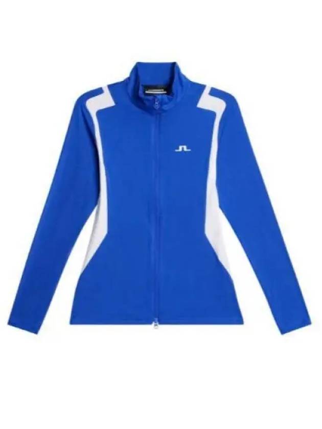 Women's Mae Zip Mid Layer Track Jacket Blue - J.LINDEBERG - BALAAN 2