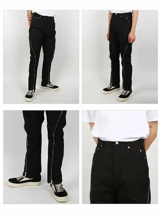 Bolan Banana Flare Wide Pants Black - RICK OWENS - BALAAN 4