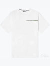 Logo Print Crew Neck Short Sleeve T-Shirt White - STONE ISLAND - BALAAN 2