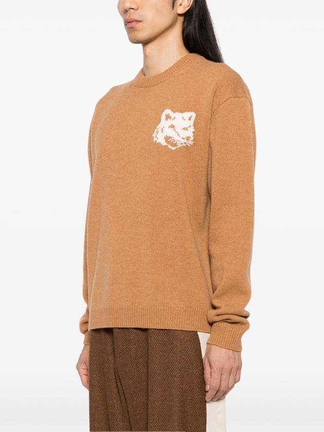 Fox Head Knit Top Sequoia - MAISON KITSUNE - BALAAN 4