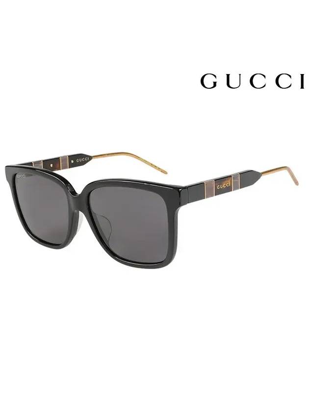 Eyewear Asian Fit Horn-Rim Sunglasses Black - GUCCI - BALAAN 2