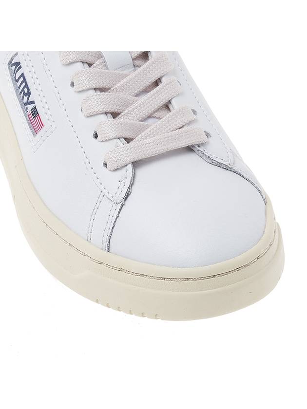 Dallas White Tab Leather Low Top Sneakers White - AUTRY - BALAAN 10