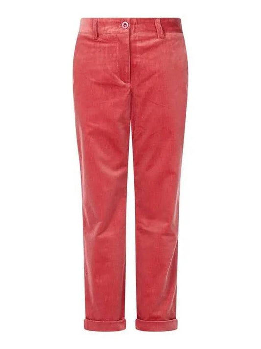 Special Week 10 Double Coupon 9 8 Women s Roll up Point Corduroy Pants Red 271167 - PAUL SMITH - BALAAN 1