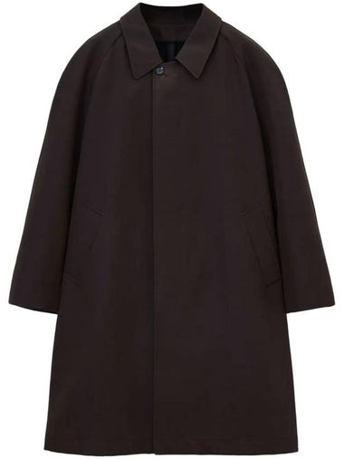 Button Car Coat Single Coat Brown - LEMAIRE - BALAAN 1