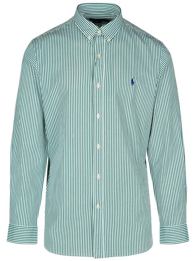 Polo Ralph Lauren Green Cotton Shirt - POLO RALPH LAUREN - BALAAN 1