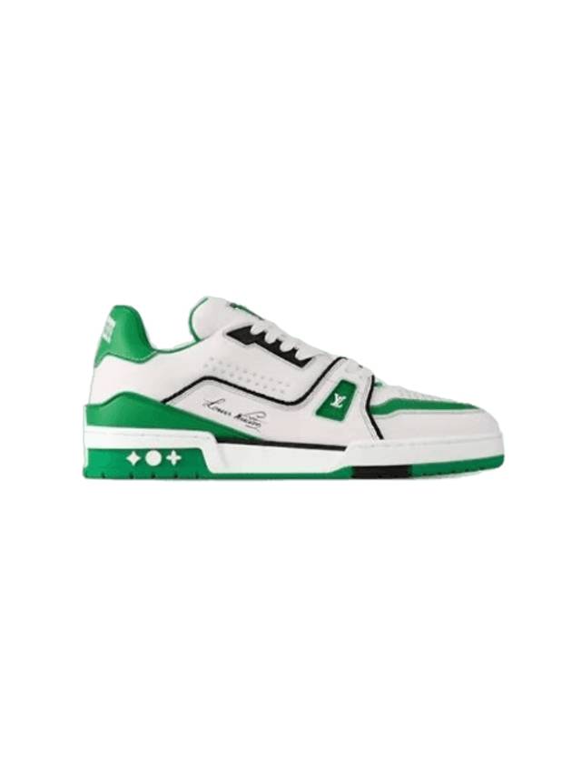 LV Trainer Low Top Sneakers Green - LOUIS VUITTON - BALAAN 1