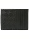 Intrecciato Card Wallet Black - BOTTEGA VENETA - BALAAN 7