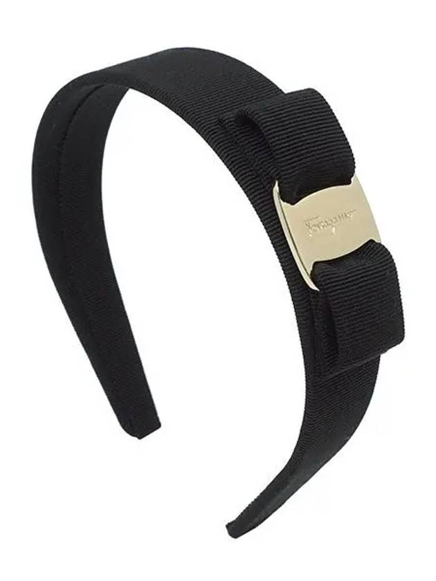 Vara Bow Hairband Black - SALVATORE FERRAGAMO - BALAAN 2