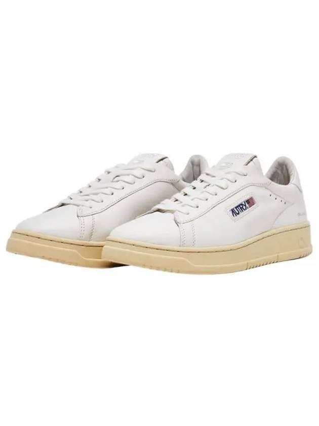 Dallas White Tab Leather Low Top Sneakers White - AUTRY - BALAAN 2