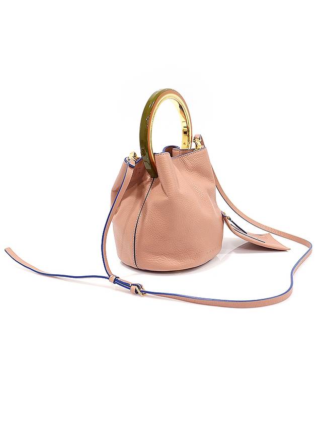 SCMPU09T15 Pink Calfskin Gold Top Handle PANNIER Bucket Bag 2WAY - MARNI - BALAAN 2