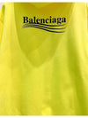 Men's Political Wave Logo Hoodie Neon - BALENCIAGA - BALAAN 8