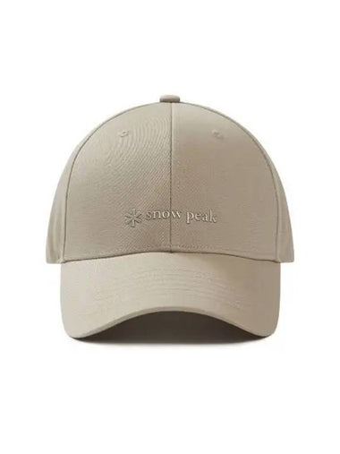 Cland Base Ball Cap S24FUDBC32 Beige - SNOW PEAK - BALAAN 1