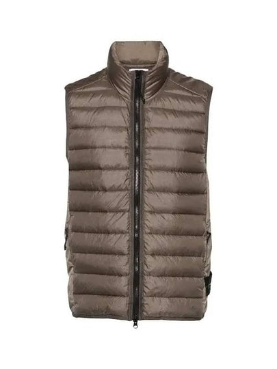 Loom Woven Chambers Recycled Nylon Down TC Vest Brown - STONE ISLAND - BALAAN 2