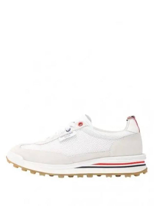 Thom Women Browne Nylon Tech Runner Low Top Sneakers Grey White - THOM BROWNE - BALAAN 2