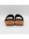 Woody Logo Flat Mule Slippers Black - CHLOE - BALAAN 5