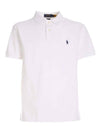 Logo Slim Fit Short Sleeve Polo Shirt White - POLO RALPH LAUREN - BALAAN 1