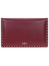 Rockstud Envelope Clutch Bag Cerise - VALENTINO - BALAAN 5