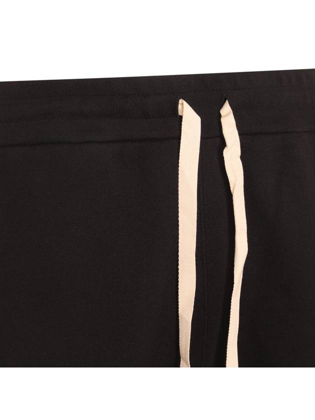 Men's Cotton Jersey Track Pants Black - JIL SANDER - BALAAN 4